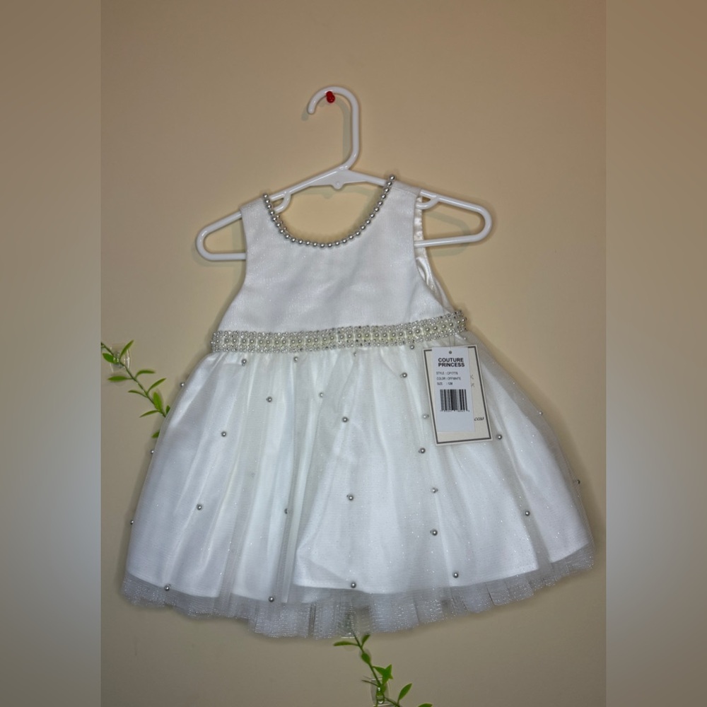 Elegant White Kids Formal Dress